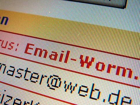 Computer technology virus crime security symbol Stock Photos