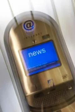 Computer terminal email internet connection news 스톡 사진