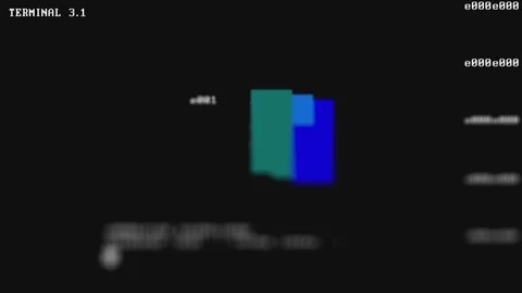 Computer Terminal Screen element | GUI loading Stock Footage 102158382