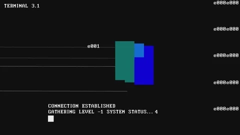 Computer Terminal Screen element | GUI loading Stock Footage 102158462