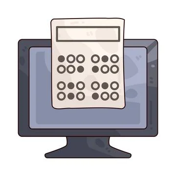 Computer test illustration Stock Illustration