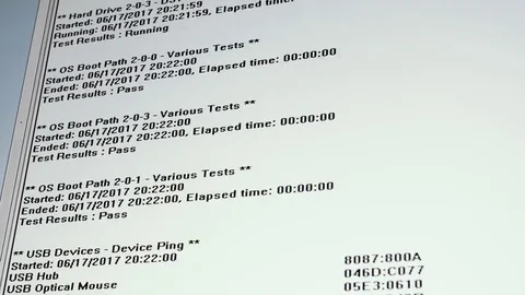 Computer test screen generic screen Stock Footage 77559813