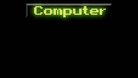 Computer text glow Stock Footage 214619626