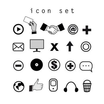 The computer theme Illustrazione stock