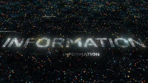 Computer theme word made of random dots 스톡 일러스트
