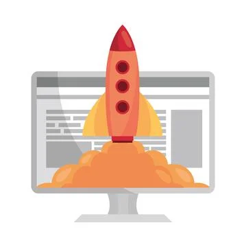 Computer think and creativity 스톡 일러스트