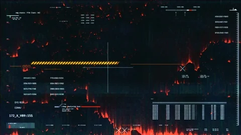 Computer threats countdown, system failure, hacked database, warning message Stock Footage 107861035