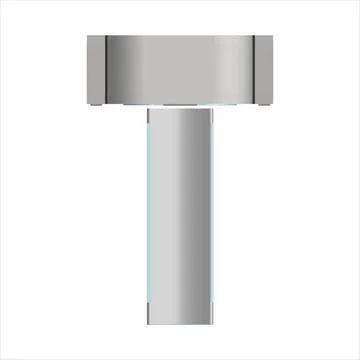 Computer tomograph for detecting internal damage isolated on a white backg... Stock Photos