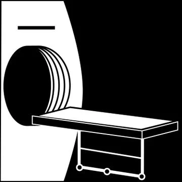 Computer tomograph medical technology Stock Illustration