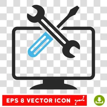 Computer Tools Eps Vector Icon Stock Illustration