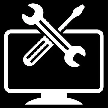 Computer Tools Icon Stock Illustration