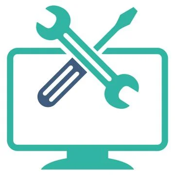 Computer Tools Icon Illustrazione stock