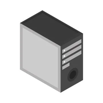 Computer tower technology Stock-Illustration