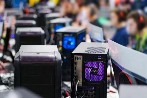 Computer towers for gaming Stock Photos