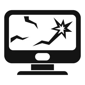 Computer trash icon simple vector. Waste rubbish 스톡 일러스트