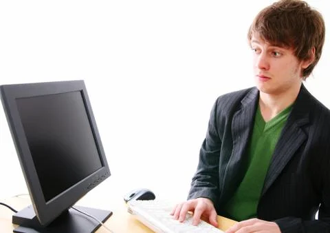 Computer trouble Stock Photos