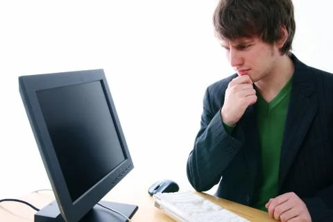 Computer trouble Stock Photos