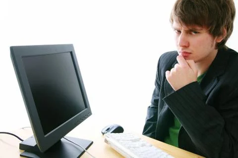 Computer trouble Stock Photos