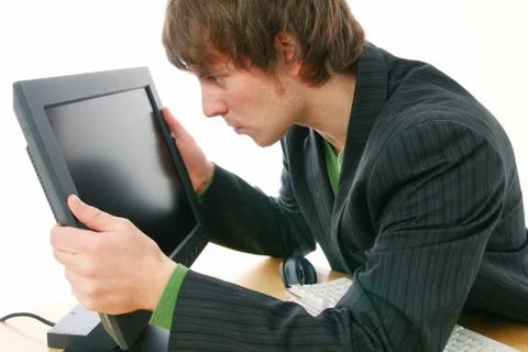 Computer trouble Stock Photos