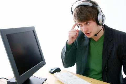 Computer trouble Stock Photos