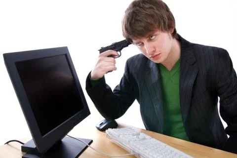 Computer trouble Foto stock