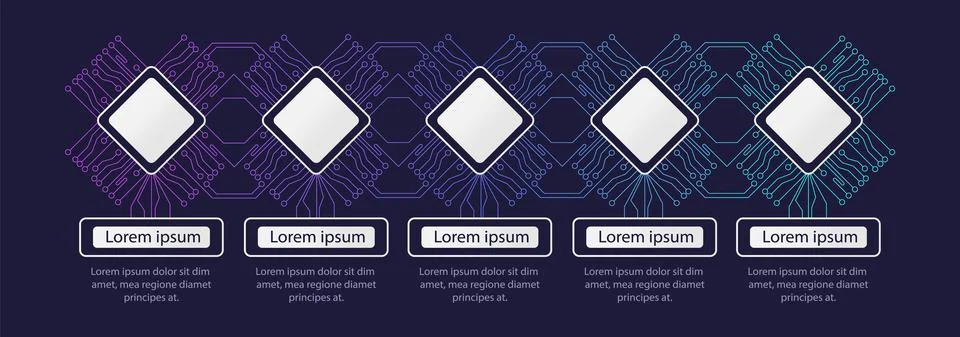 Computer troubleshooting infographic chart design template Stockillustratie