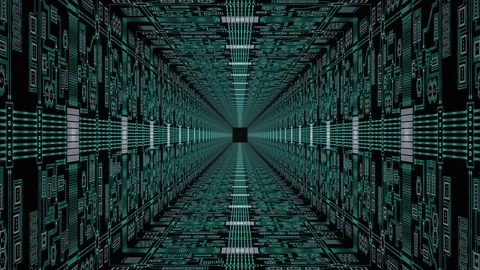 Computer Tunnel Loop Stock-Footage 83238458