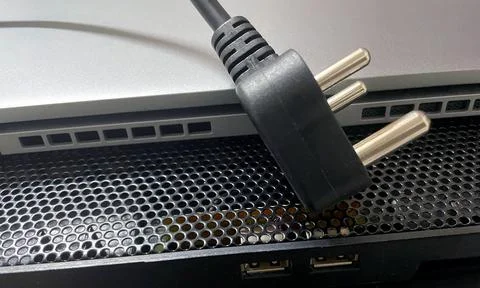 Computer unplugged at home Stock-Fotos