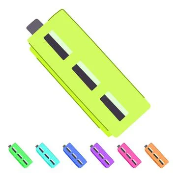 Computer usb hub vector cartoon graphic Illustrazione stock