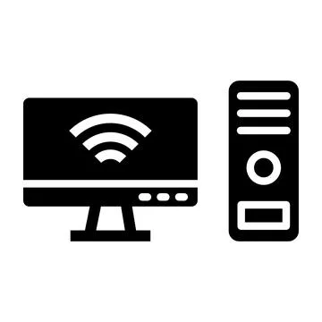Computer Vector Icon Design Illustration Stock Illustration