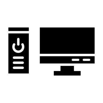Computer Vector Icon Design Illustration Stock Illustration