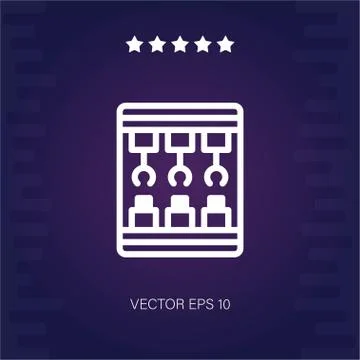 Computer vector icon Stock Illustration