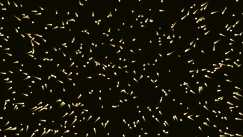 Computer video animation with moving particles Vidéo 93957302