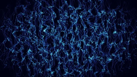 Computer video animation with moving particles and patterns Vidéo 93959510