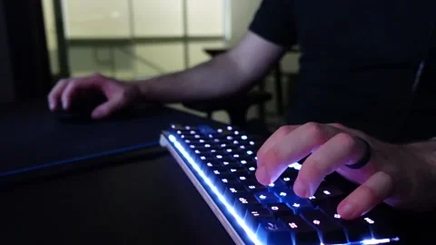 Computer Video Gaming 01 Stock Footage 146352028