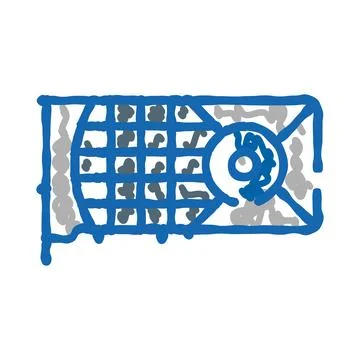 Computer video graphics card component doodle icon Stock-Illustration