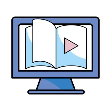 Computer video icon イラスト素材