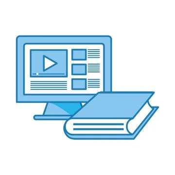 Computer video icon 스톡 일러스트