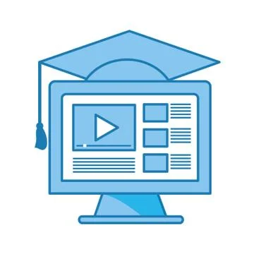 Computer video icon Stock Illustration