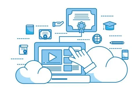 Computer video icon Stockillustratie