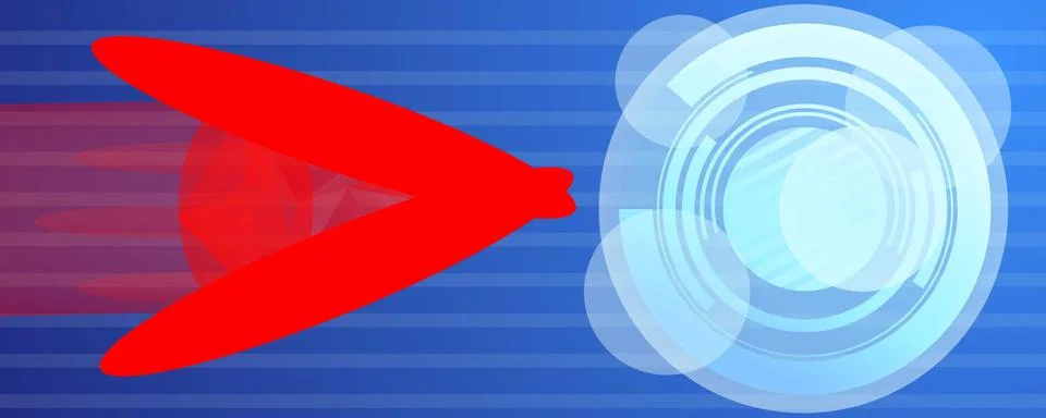Computer virus atack concept banner, cartoon style イラスト素材