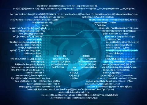 Computer virus attack on computer screen Illustrazione stock