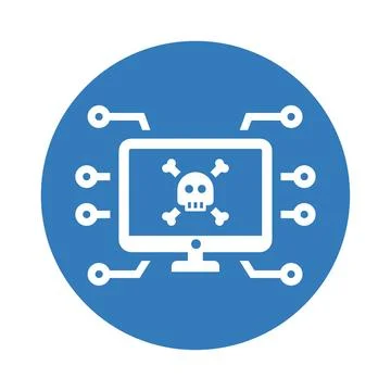 Computer virus attack, crime, cyber, hack, hacking, illegal access, lost da.. Stock Illustration
