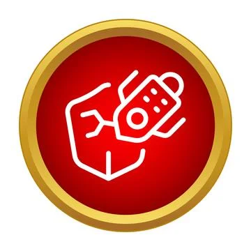 Computer virus bug attacking system icon concept Stock Illustration