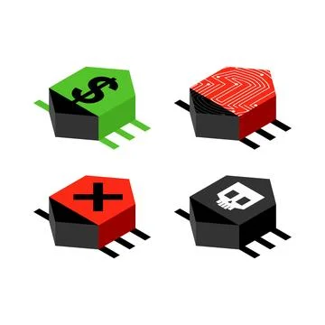 Computer virus bug isolated. Spyware for your pc Stock Illustration