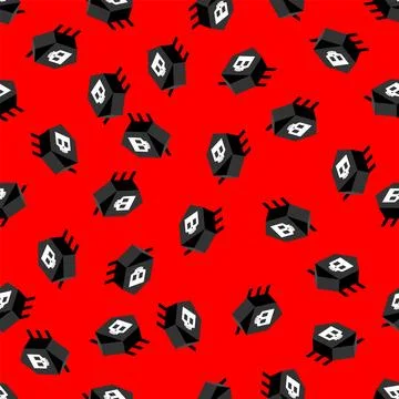 Computer virus bug pattern seamless. Spyware for your pc background. Networ.. Stock Illustration