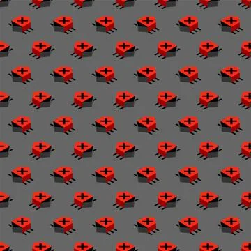 Computer virus bug pattern seamless. Spyware for your pc background. Networ.. Stock Illustration