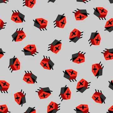 Computer virus bug pattern seamless. Spyware for your pc background. Networ.. Stock Illustration