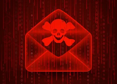 Computer virus concept Illustrazione stock