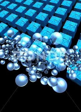 Computer virus, conceptual artwork Stock Illustration